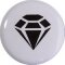 Jersey Druckknöpfe Diamant auf Weissl, 11mm