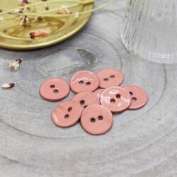 Glossy Buttons - Melba, 10mm