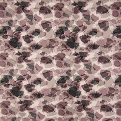Organic-Sommersweat  bedruckt, Stains Grey/Lilac