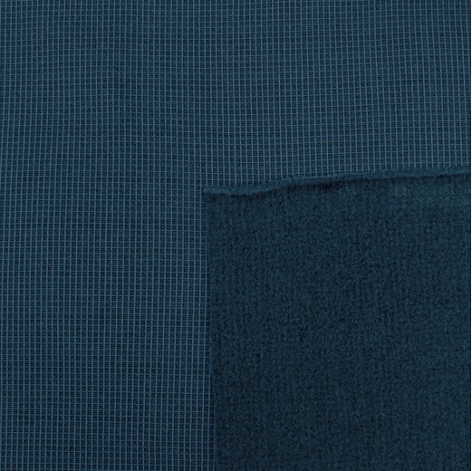 Fleece Polaire mit Waffelstruktur, Blau
