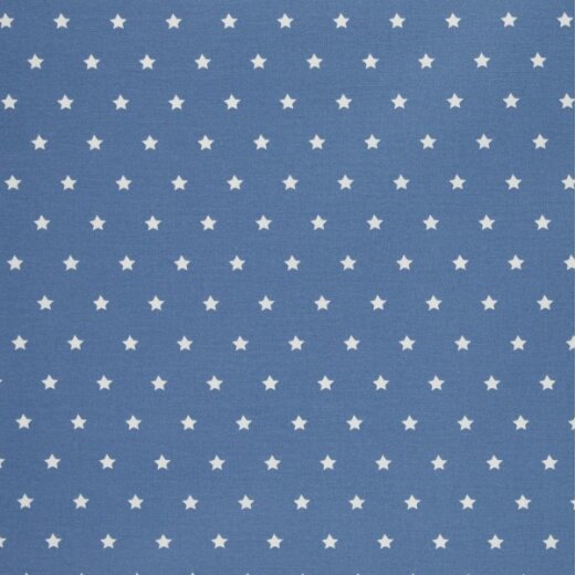 Wachstuch Acrylbeschichtet (matt), Meluna mit Sternen, Jeansblau
