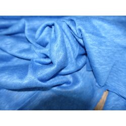 Leinenstrick mit Baumwolle Uni Royalblau