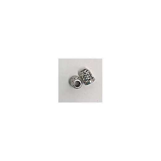 Kordelabschluss f&uuml;r 8-9 mm dicke Kordeln, 15 mm, Silber