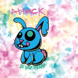 Sommersweat, ATTACK BUNNY, Rapportstoff misst ca 105cm x...