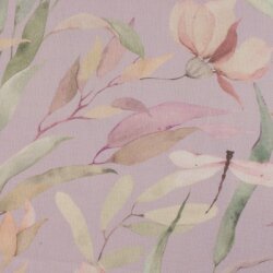 Canvas/Halb Panama, Flowers Lilac