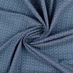 Baumwolle mit Muster, Blau