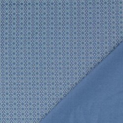 Baumwolle mit Muster, Blau