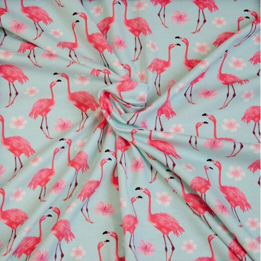 Jersey bedruckt, Tropical Flamingo