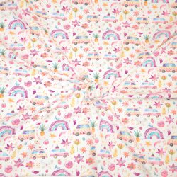 Jersey bedruckt, "Miami Beach", Rest 75cm