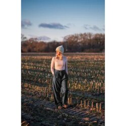 Woll Twill, Grau mel. Rest 1.1m