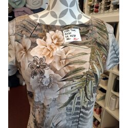 Jerseykleid wilde Tiere, Altrosa/Beige/Grau