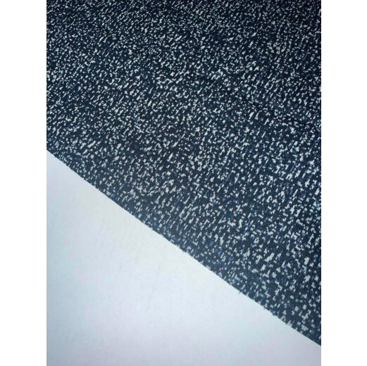 Jacquard-Strick,Blau/Weiss