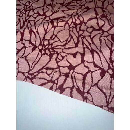 Interlock-Jacquard, Floral, Rosa