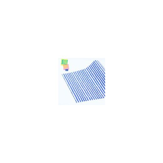 Jelly Vinyl, Muster Wonky Stripes Blau, 30x135 cm