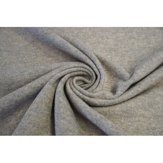Merino- Wolle mit Kaschmirtouch, Grau/Braun mel.