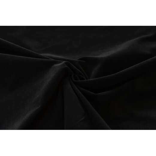 Samt- Baumwollstretch, Schwarz