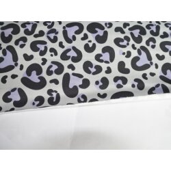 Sommersweat bedruckt,Leo Heart by Mrs Mint Design, Grau