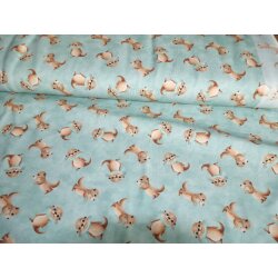 Jersey Winter Otter by Mrs Mint Design, T&uuml;rkis