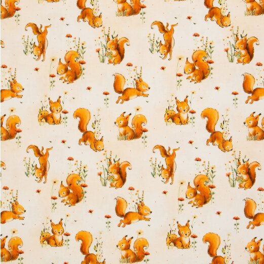 Jersey Forest Animals Eichh&ouml;rnchen, Beige