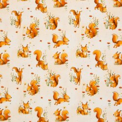 Jersey Forest Animals Eichh&ouml;rnchen, Beige