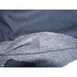 aufgerauter, schwerer Strick, Blau
