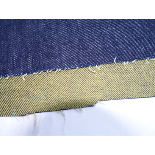 Jeans, 2 farbig, Blau/Gelb