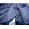 Strickjacquard, Wellen,  Petrol/Lila