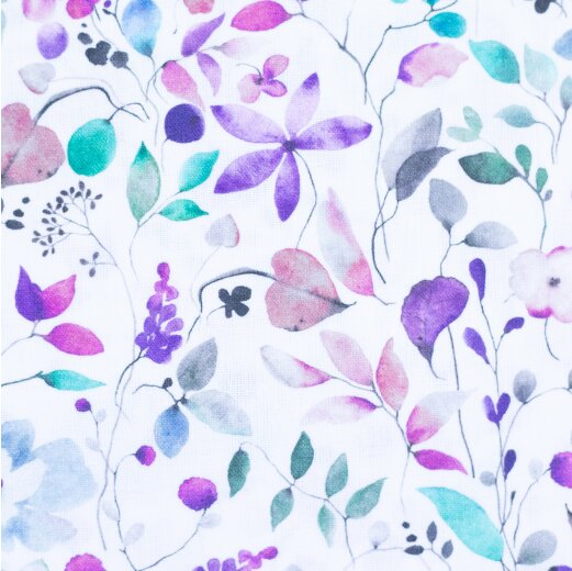 Wachstuch beschichtet (matt), Malea, Blumen