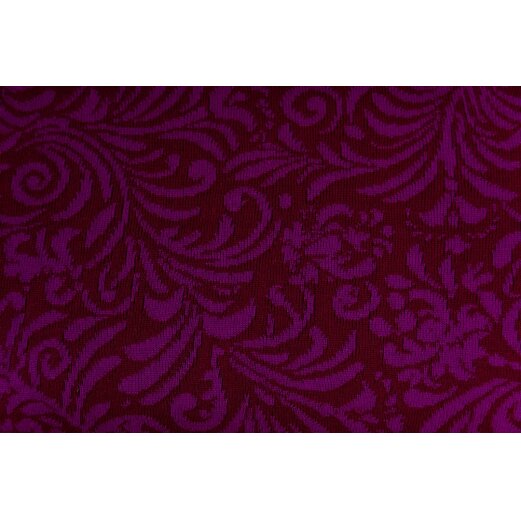 Merino Doubleface Fransen beidseitig, Bordeaux/Pink