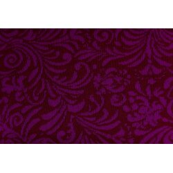 Merino Doubleface Fransen beidseitig, Bordeaux/Pink