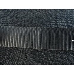 Gurtenband Schwarz, 30mm